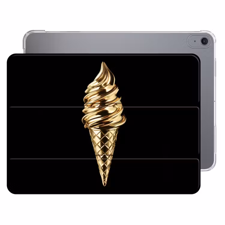 iPad hoes - Ijs - Goud - Zwart - Eten — 1