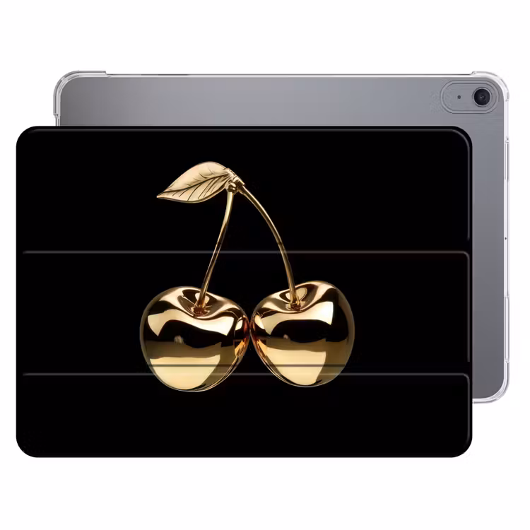 iPad hoes - Kersen - Zwart - Goud - Chrome — 1