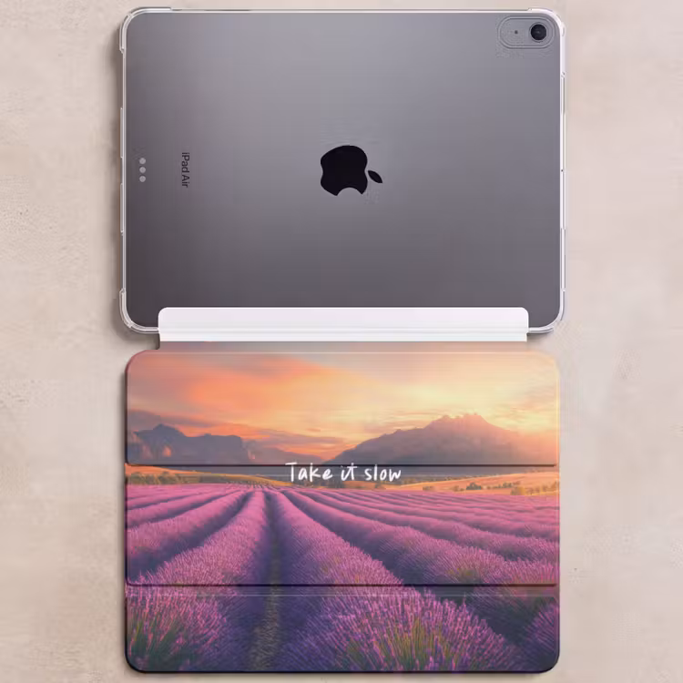 iPad hoes - Lavendelveld - Quote - Zonsondergang — 6