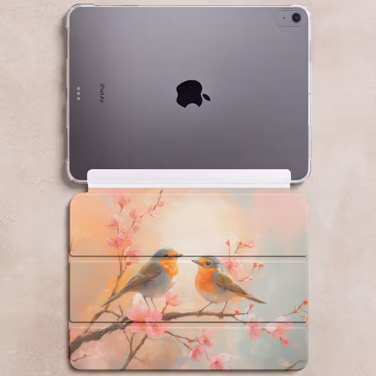 iPad hoes - Roodborstjes - Sierlijk - Bloesemtak — 6