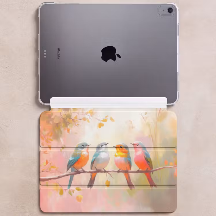 iPad hoes - Vogels - Kleurrijk - Tak — 6