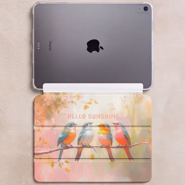 iPad hoes - Vogels - Tak - Quote - Roze — 6