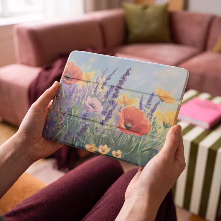 iPad hoes - Weide - Bloemen - Kleurrijk — 4