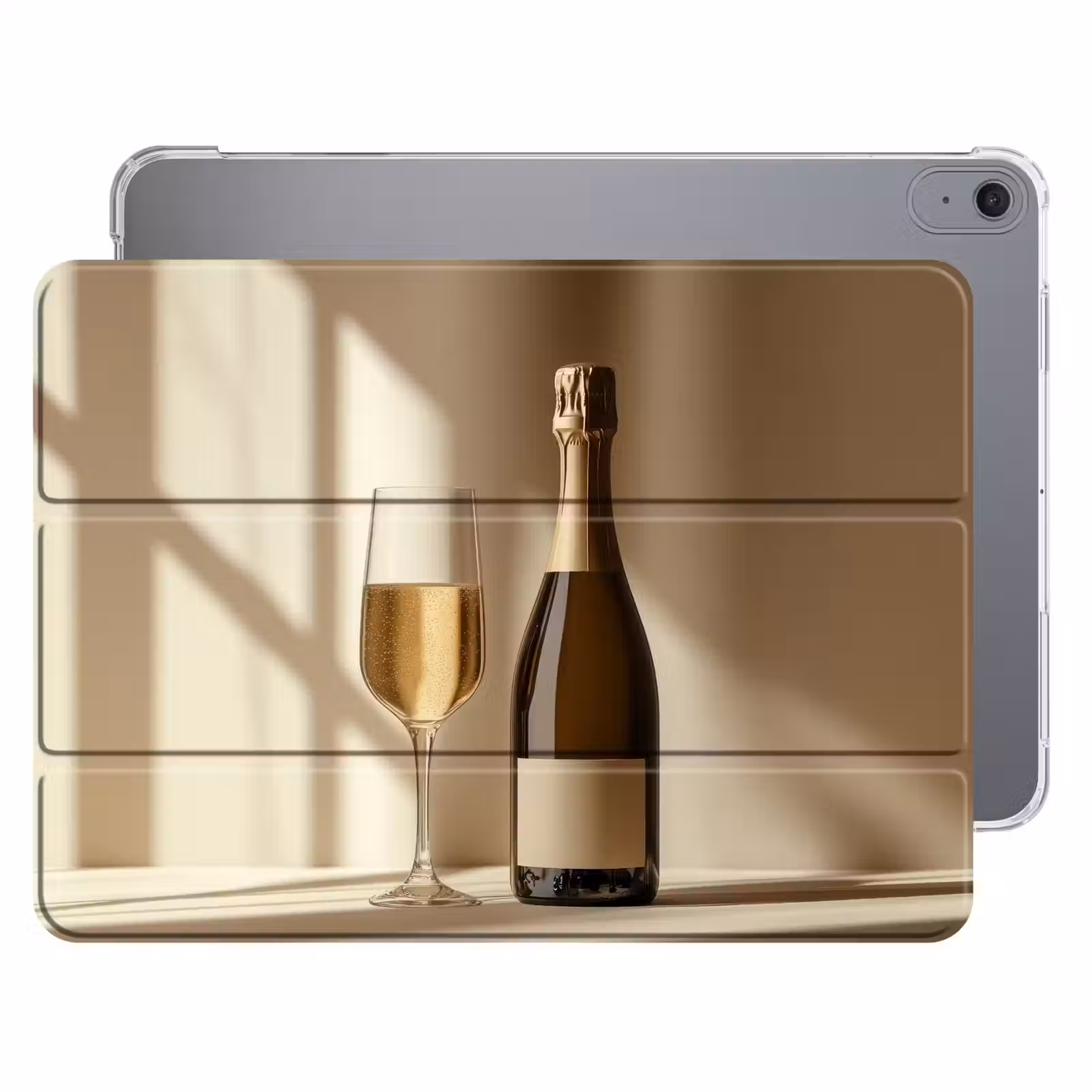 iPad hoes - Champagne - Beige - Schaduw - Bubbels — 1