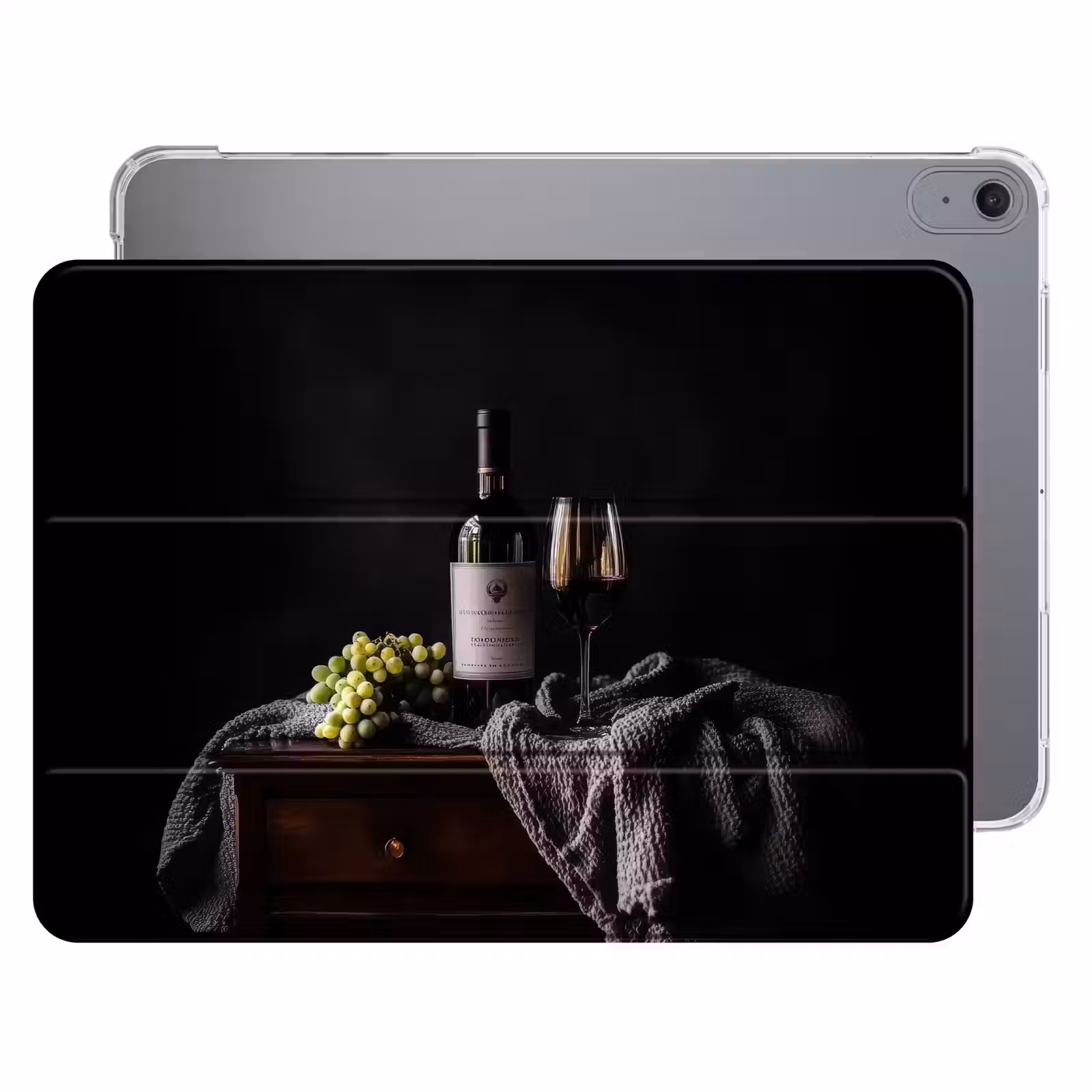 iPad hoes - Druiven - Wijn - Rood - Tafel — 1