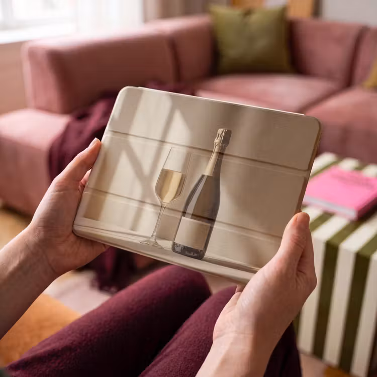 iPad hoes - Champagne - Beige - Schaduw - Bubbels — 4