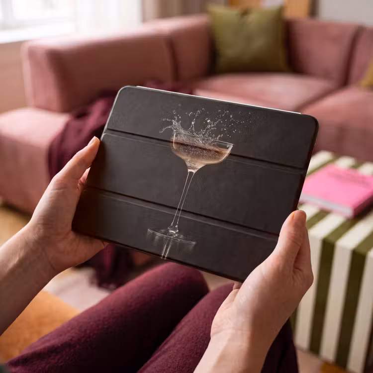 iPad hoes - Cocktail - Zwart - Spetters - Glas — 4