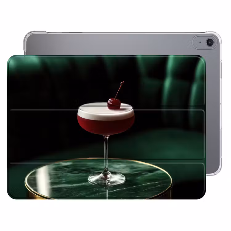 iPad hoes - Kers - Cocktail - Rood - Marmer — 1