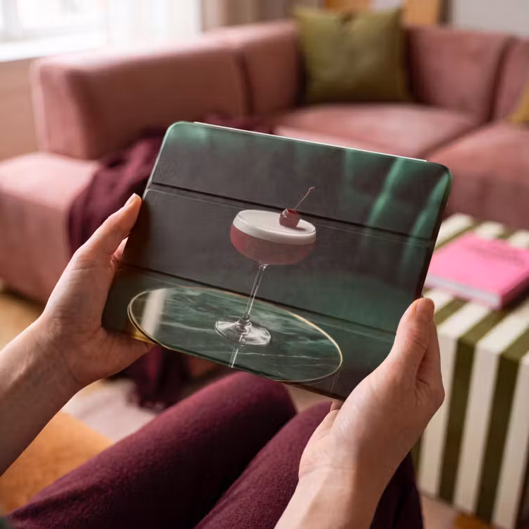 iPad hoes - Kers - Cocktail - Rood - Marmer — 4