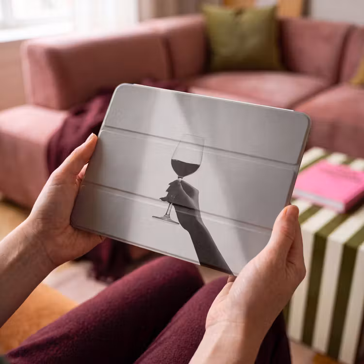 iPad hoes - Lichtinval - Wijn - Rood - Glas — 4