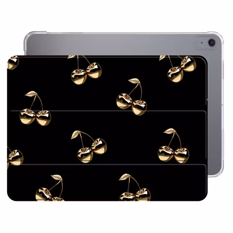 iPad hoes - Patroon - Kersen - Goud - Chrome — 1