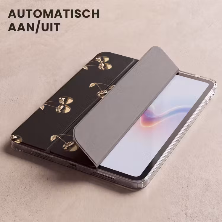 iPad hoes - Patroon - Kersen - Goud - Chrome — 5