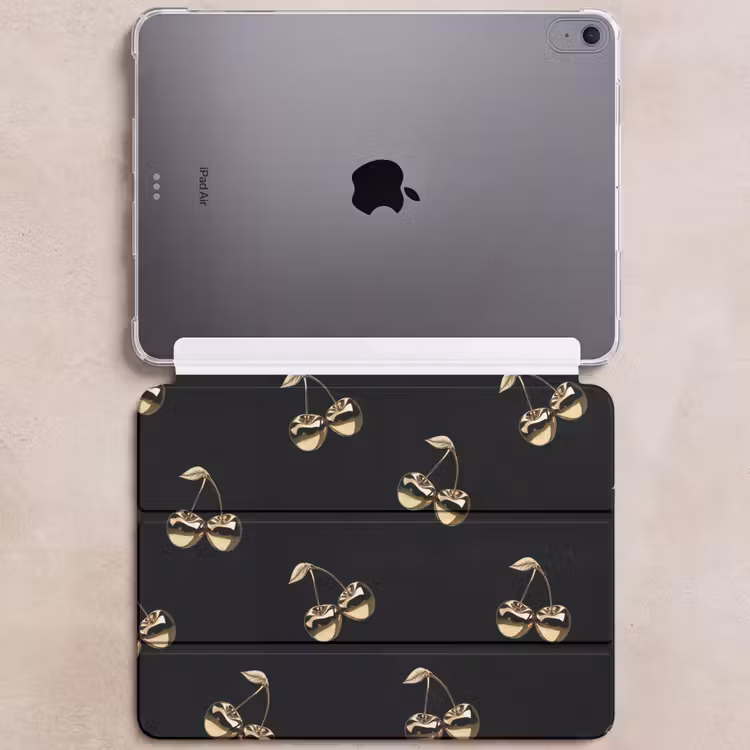 iPad hoes - Patroon - Kersen - Goud - Chrome — 6