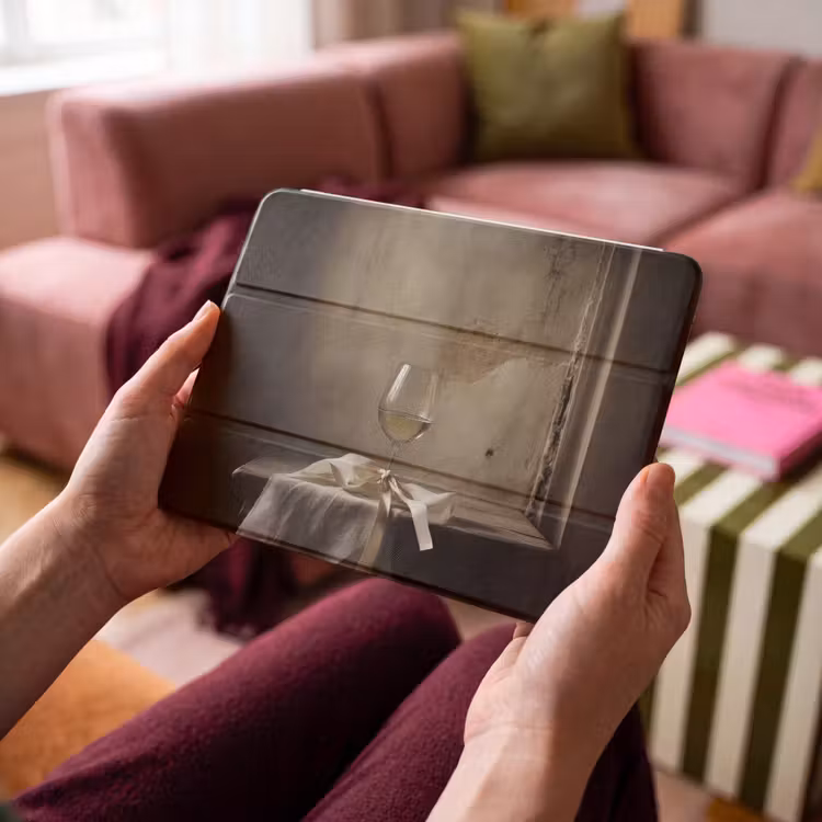 iPad hoes - Strik - Beige - Witte - Wijn — 4