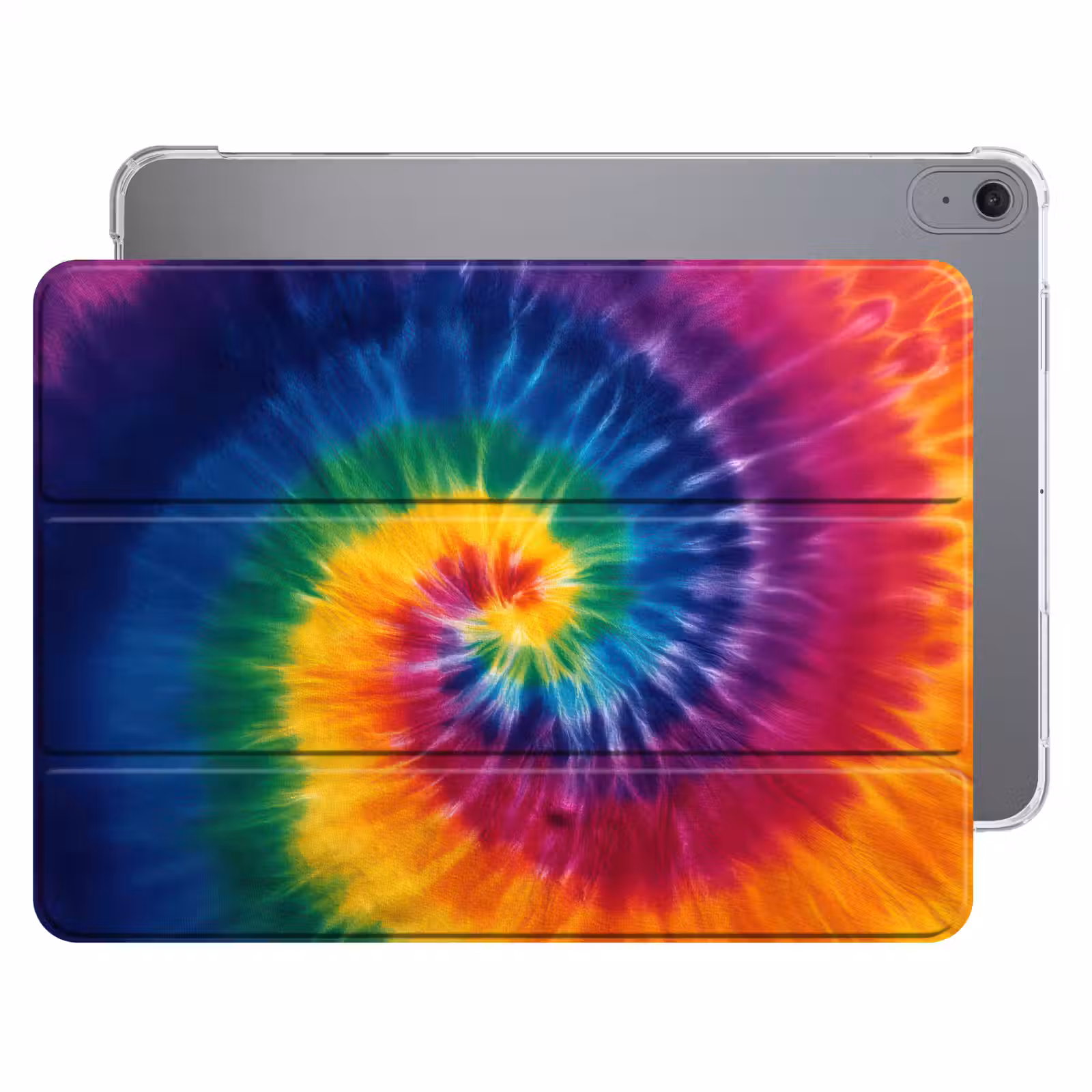 iPad hoes - Regenboogkleuren - Spiraal - Kleurrijk — 1