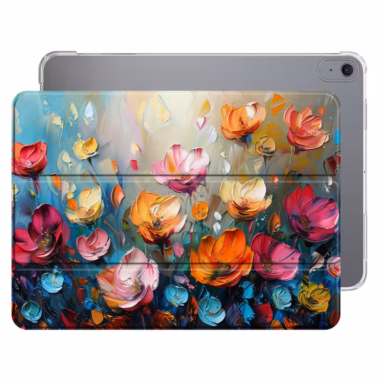iPad hoes - Bloemen - Kleurrijk - Abstract - Verf - Natuur — 1