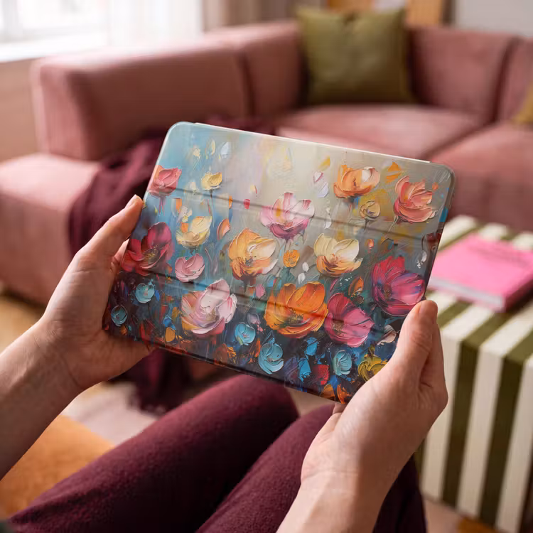 iPad hoes - Bloemen - Kleurrijk - Abstract - Verf - Natuur — 4