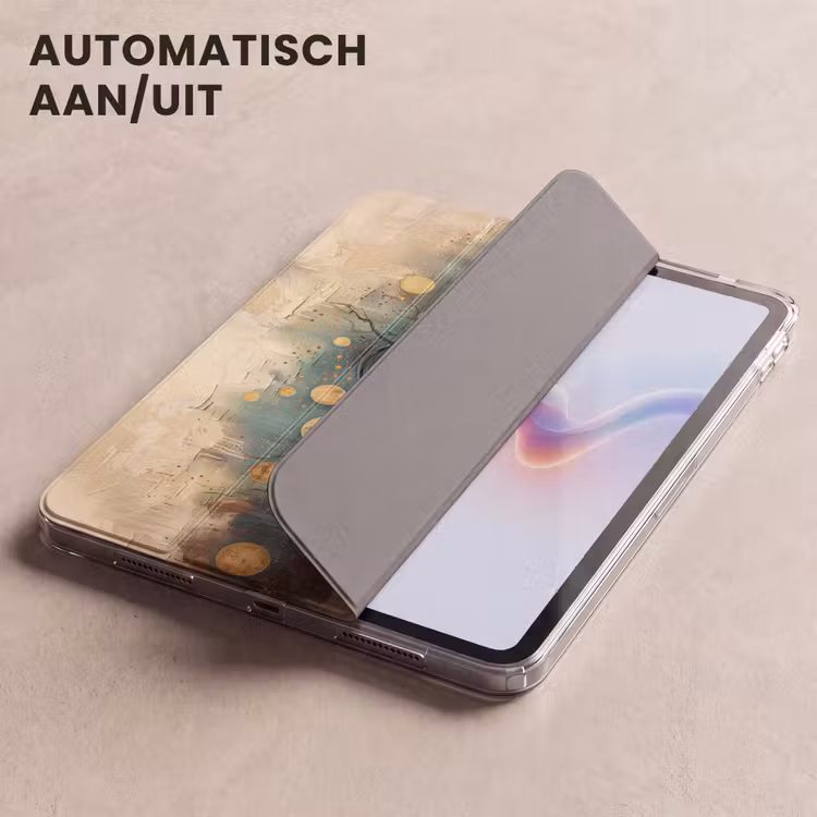 iPad hoes - Boom - Abstract - Bruin - Goud - Industrieel — 5