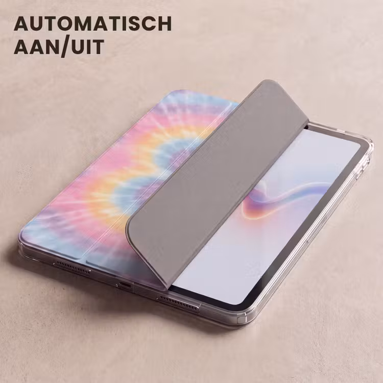 iPad hoes - Hartvorm - Pastelkleuren - Tie Dye — 5