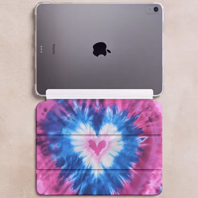 iPad hoes - Hartvormig - Tie dye - Paars — 6