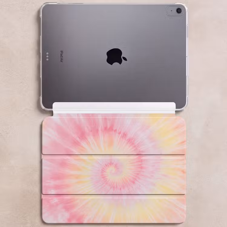 iPad hoes - Patroon - Tie Dye - Pasteltinten - Roze — 6