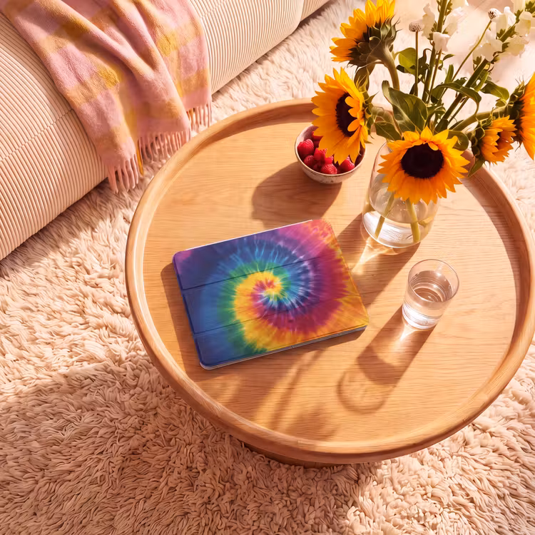 iPad hoes - Regenboogkleuren - Spiraal - Kleurrijk — 2