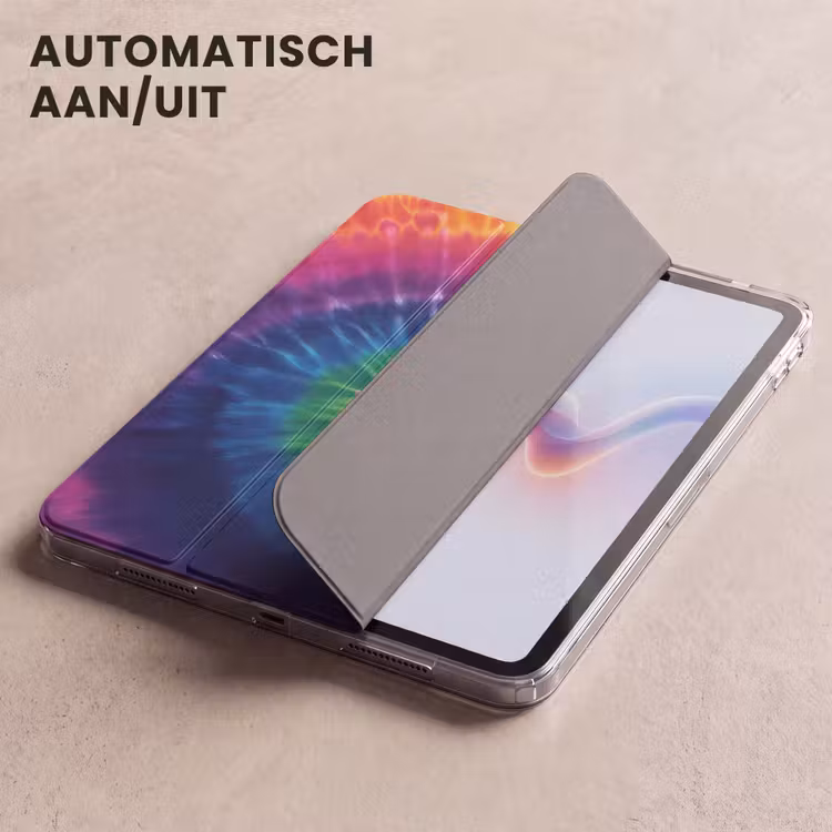 iPad hoes - Regenboogkleuren - Spiraal - Kleurrijk — 5