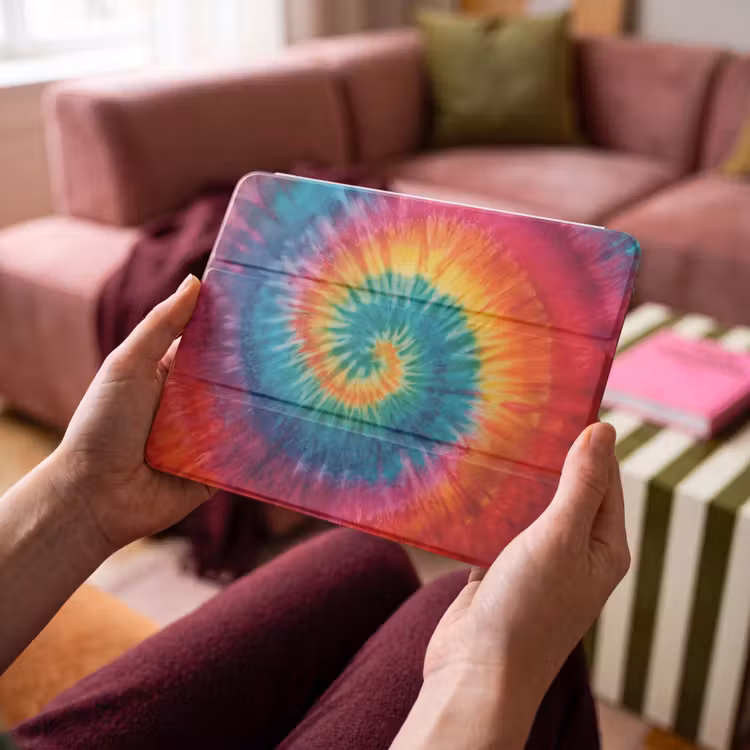 iPad hoes - Regenboogkleuren - Tie dye - — 4