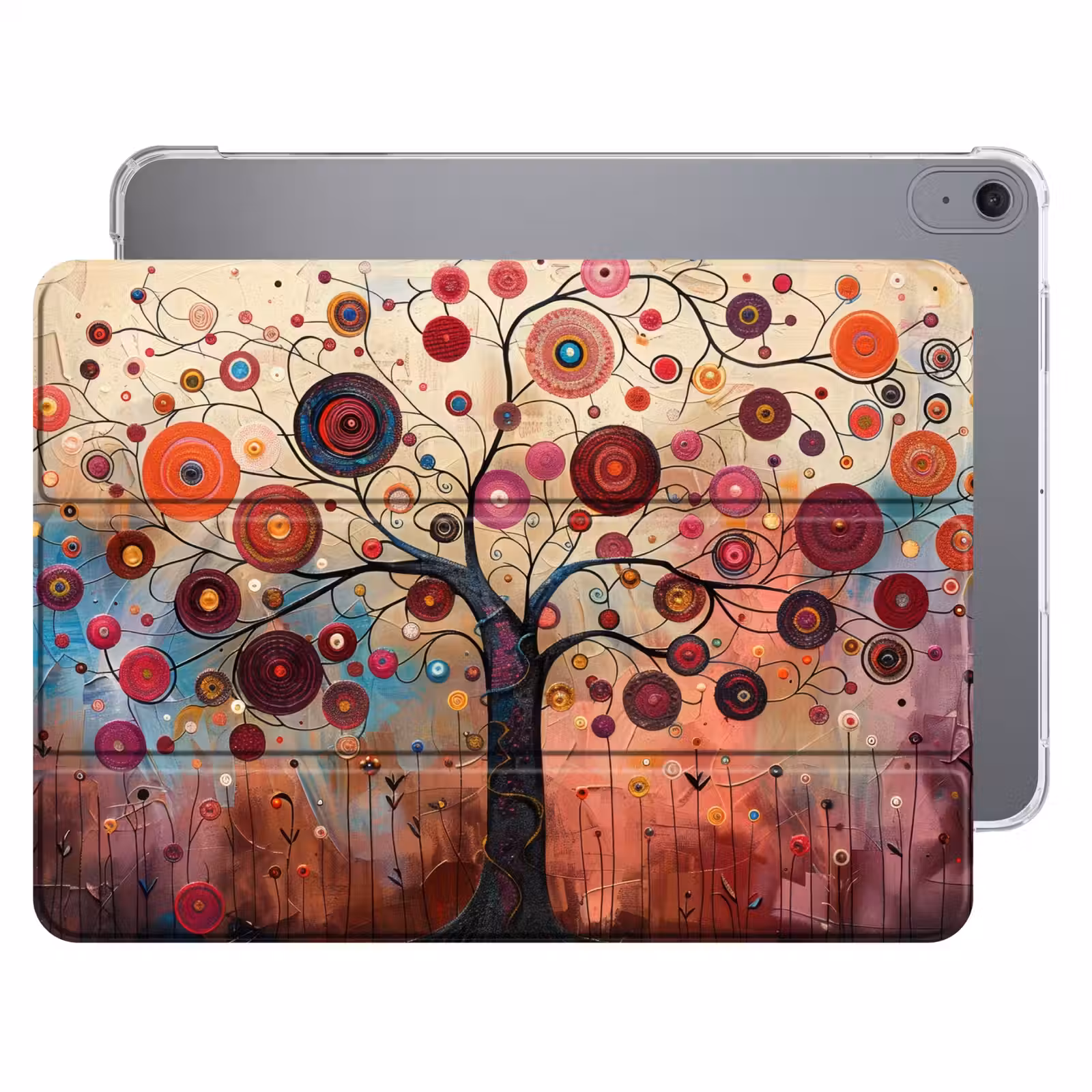 iPad hoes - Boom - Paars - Abstract - Kunst — 1