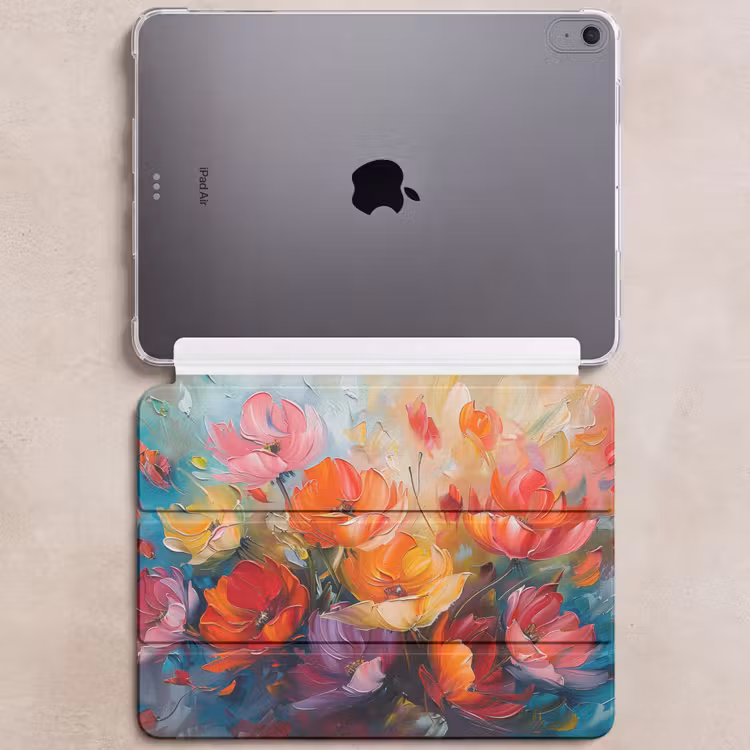 iPad hoes - Bloemen - Kleurrijk - Verf - Abstract - Kunst — 6