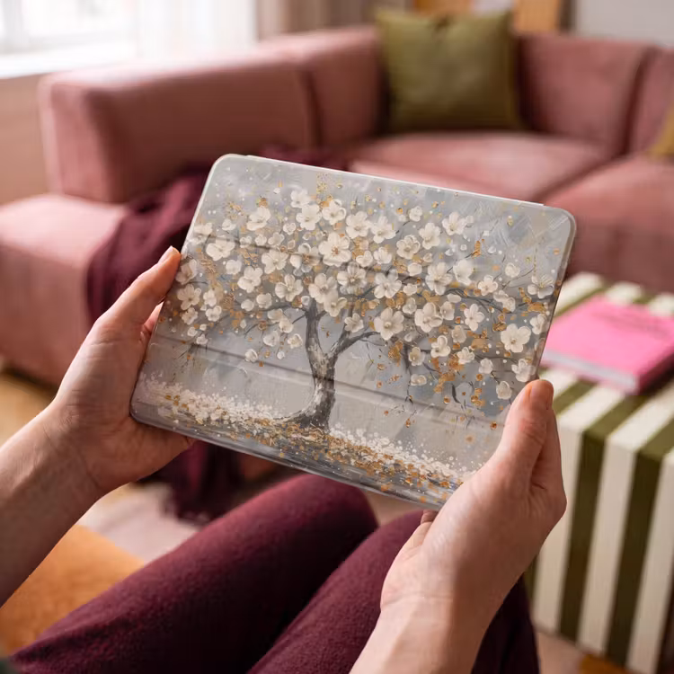 iPad hoes - Boom - Goud - Bloemen - Abstract - Kunst — 4