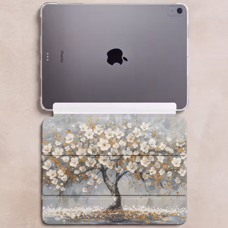 iPad hoes - Boom - Goud - Bloemen - Abstract - Kunst — 6