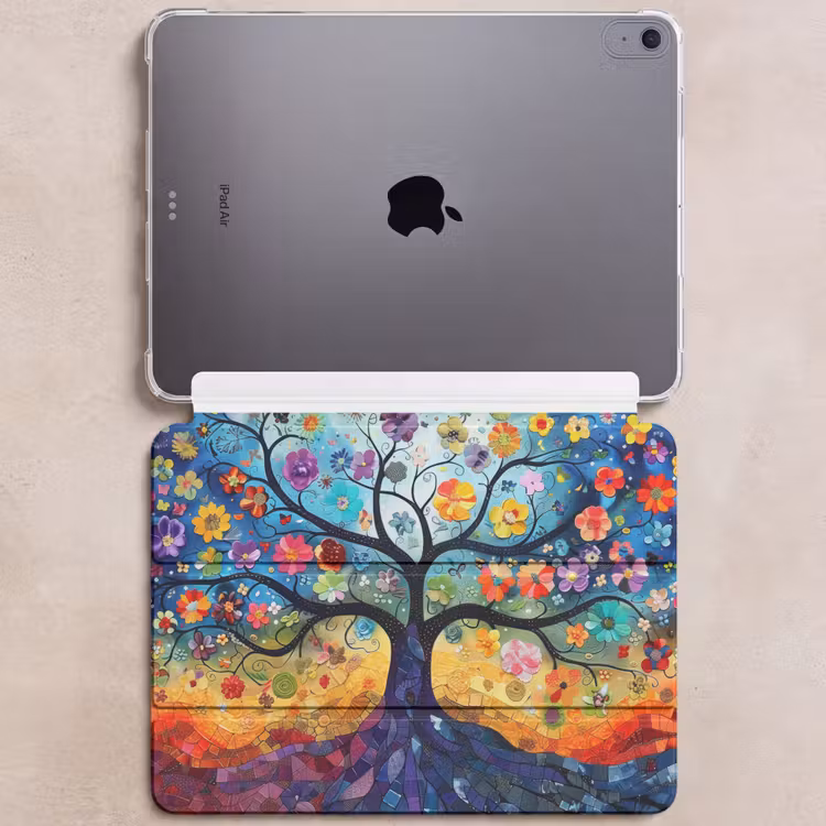 iPad hoes - Boom - Kleurrijk - Bloemen - Kunst - Abstract — 6