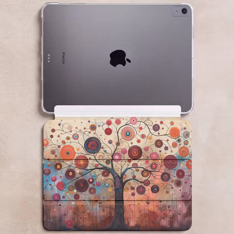 iPad hoes - Boom - Paars - Abstract - Kunst — 6