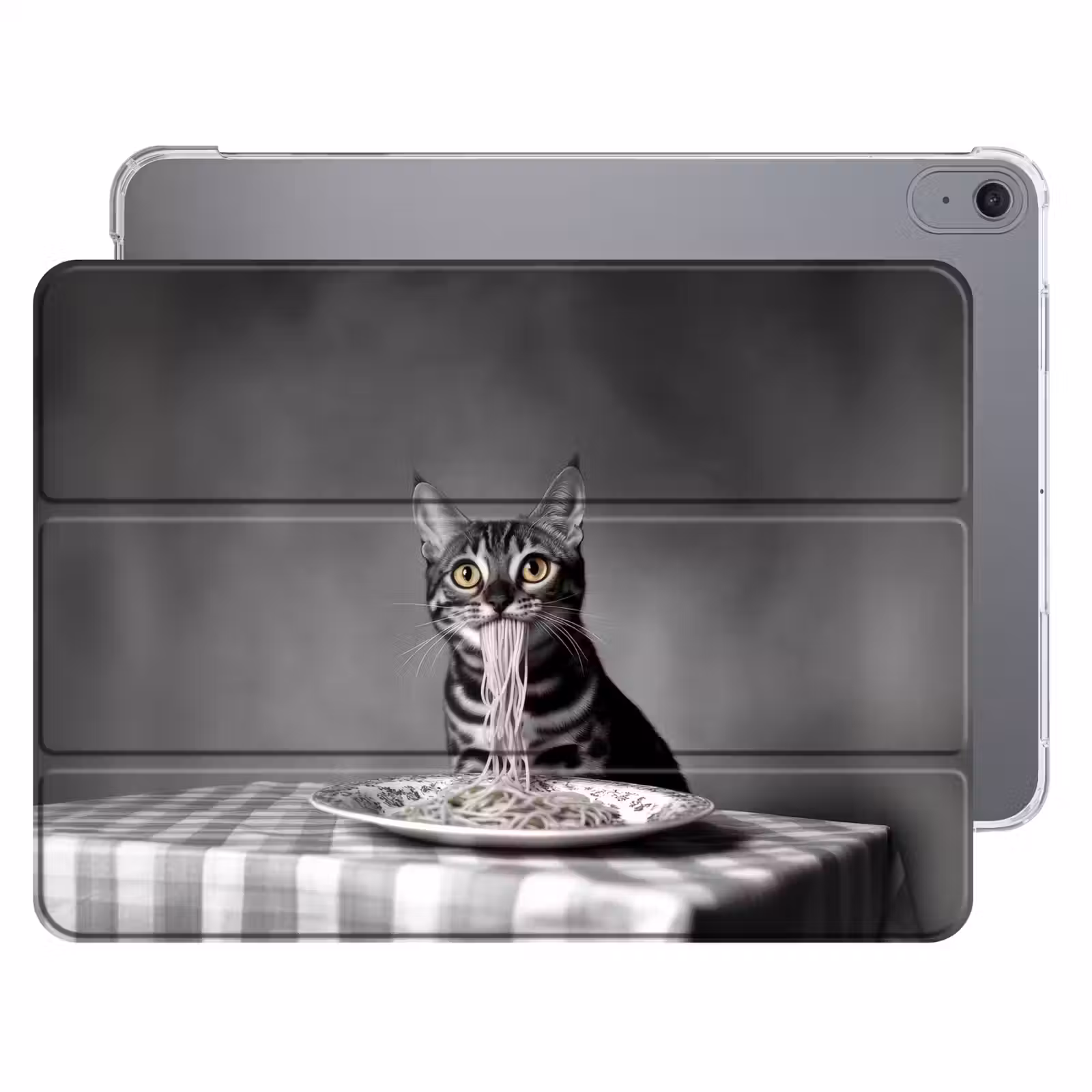 iPad hoes - Bengaal - Kat - Tafelkleed - Zwart - Wit - Dier — 1