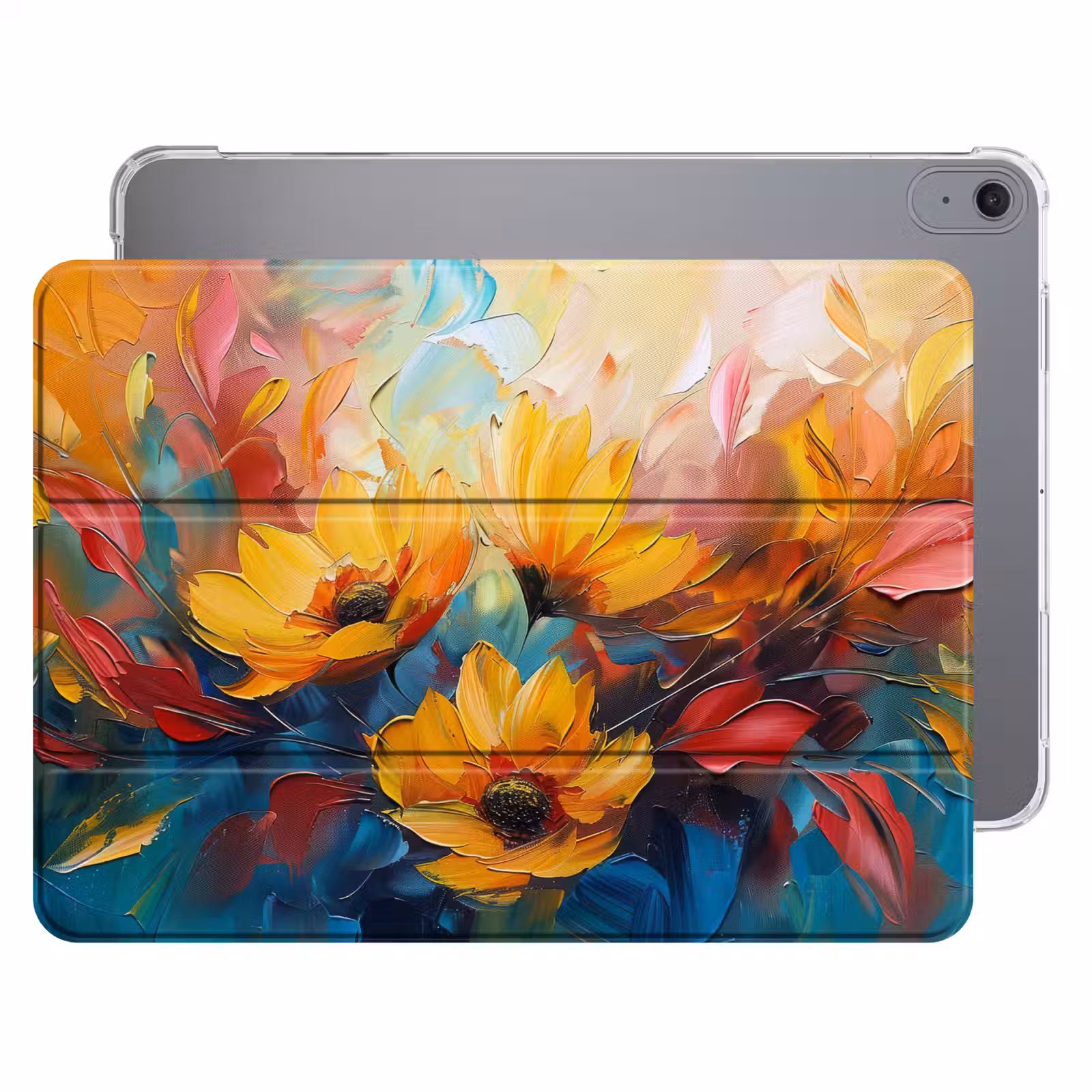 iPad hoes - Bloemen - Zonnebloemen - Kunst - Geel — 1