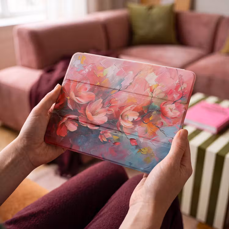 iPad hoes - Bloemen - Roze - Natuur- Kunst - Abstract — 4