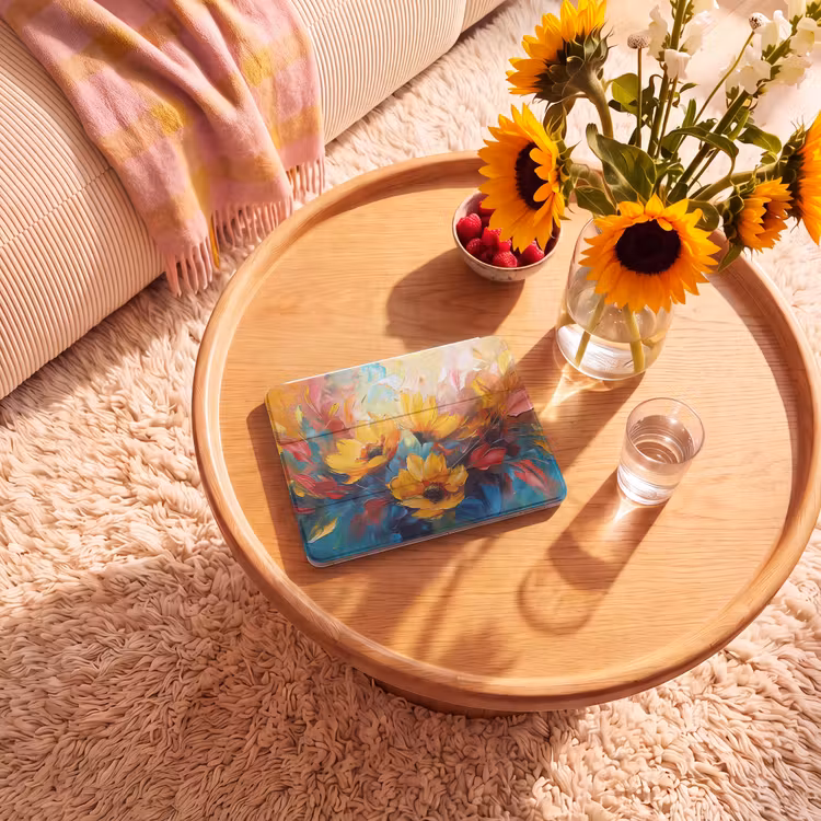 iPad hoes - Bloemen - Zonnebloemen - Kunst - Geel — 2