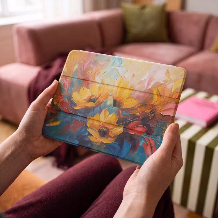 iPad hoes - Bloemen - Zonnebloemen - Kunst - Geel — 4