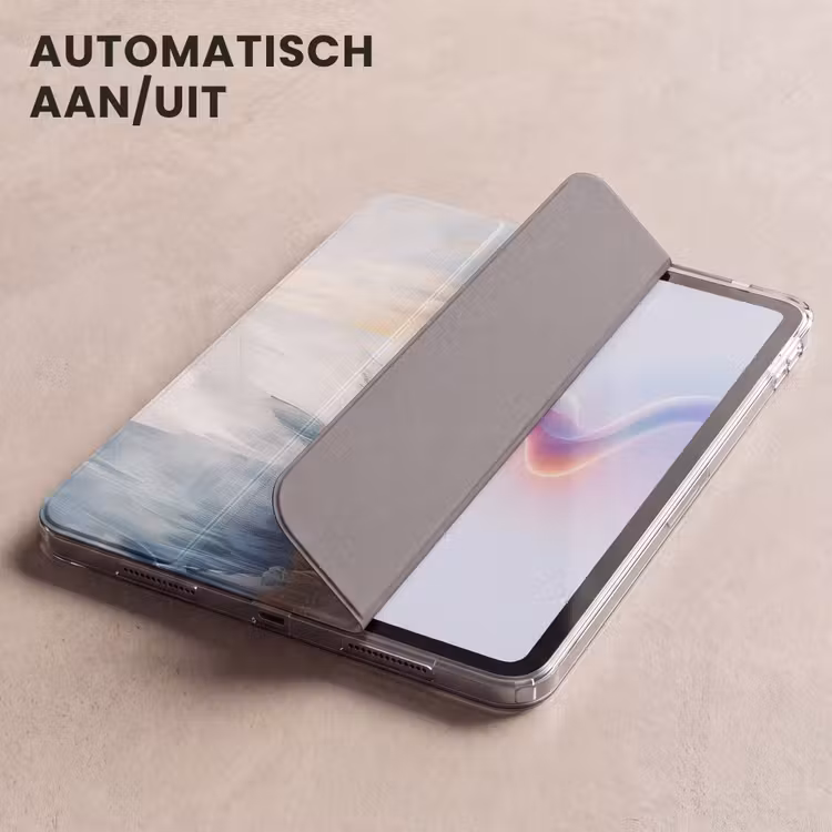 iPad hoes - Goud - Blauw - Verf - Kunst - Modern — 5