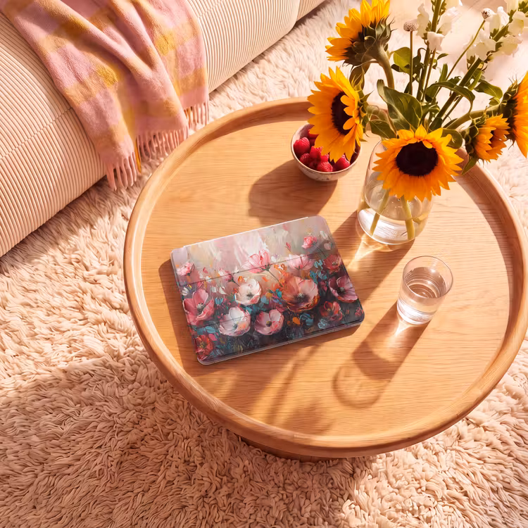 iPad hoes - Klaprozen - Roze - Bloemen - Botanisch - Kunst — 2