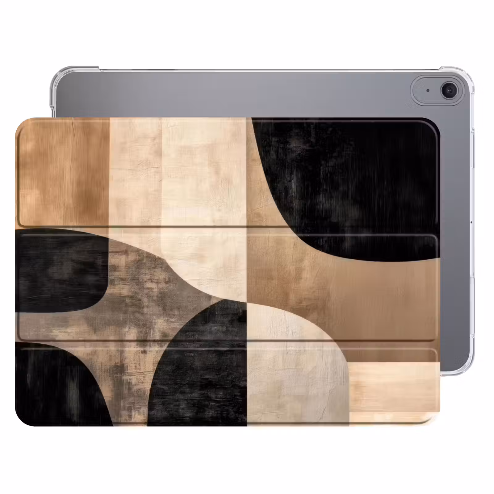 iPad hoes - Abstract - Vlakken - Zwart - Rond — 1