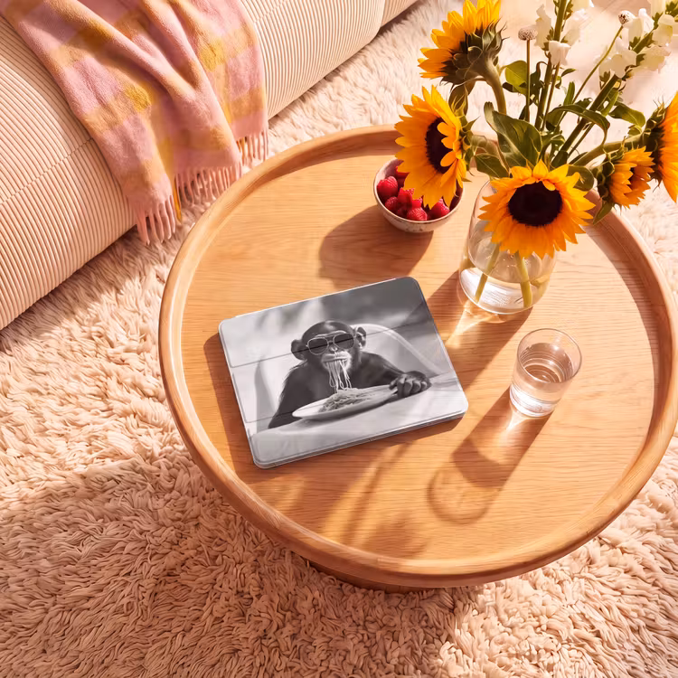 iPad hoes - Aap - Spaghetti - Zonnebril - Zwart wit - Cool - Dier — 2