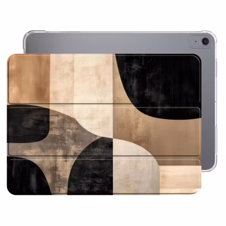 iPad hoes - Abstract - Vlakken - Zwart - Rond — 1