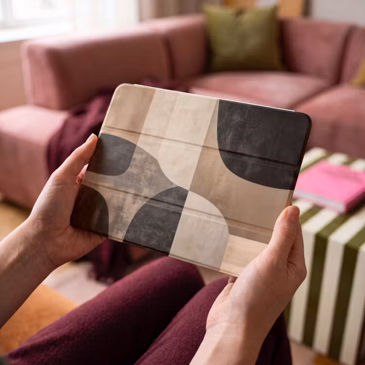 iPad hoes - Abstract - Vlakken - Zwart - Rond — 4