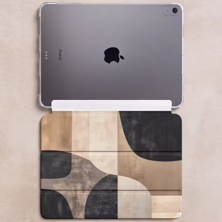 iPad hoes - Abstract - Vlakken - Zwart - Rond — 6