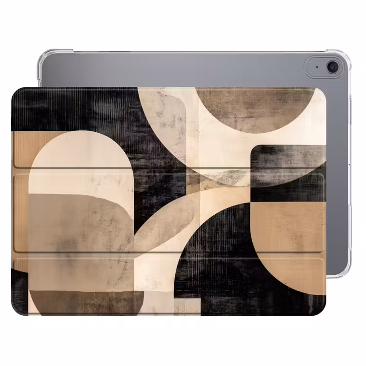 iPad hoes - Abstract - Vormen - Modern - Beige — 1