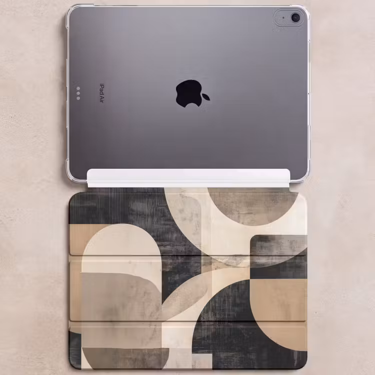 iPad hoes - Abstract - Vormen - Modern - Beige — 6