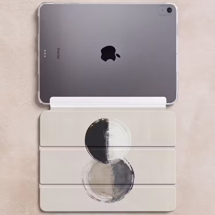 iPad hoes - Cirkels - Strepen - Minimalistisch - Zwart — 6