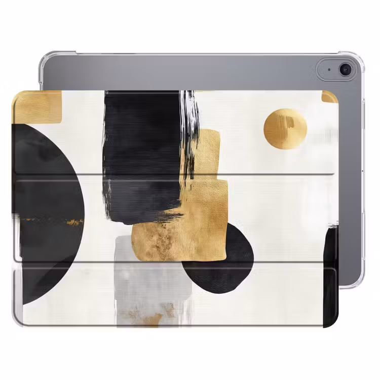 iPad hoes - Goud - Rechthoeken - Cirkels - Abstract — 1